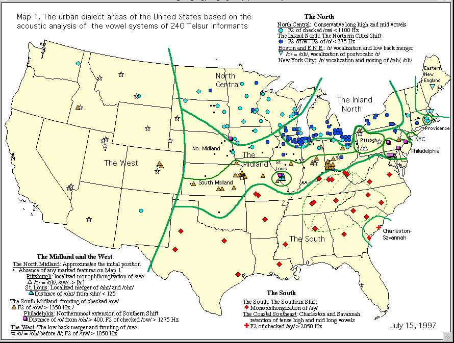 American dialect map